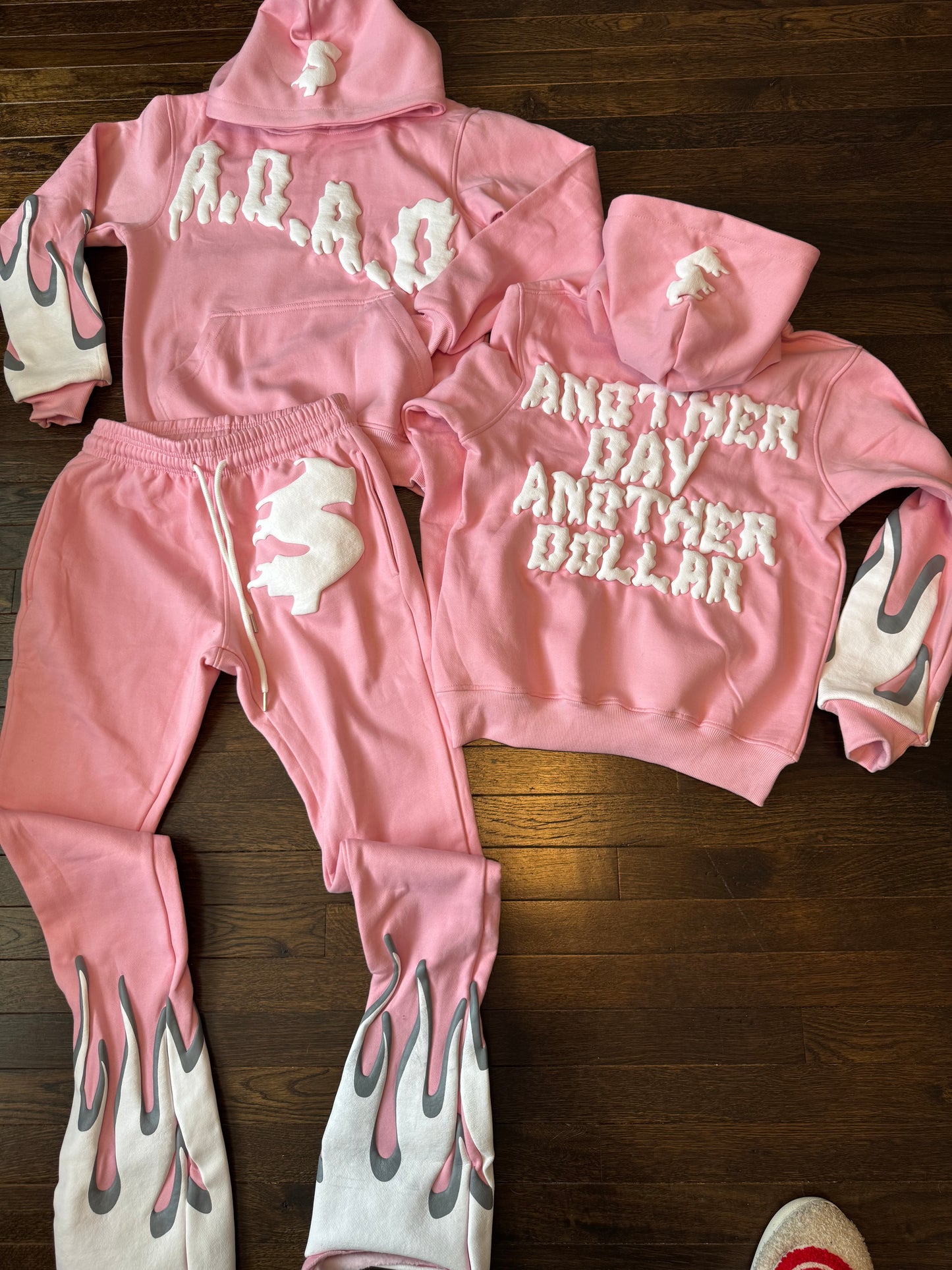 “Another day Another dollar” stacked sweatsuits